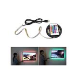 Faixa De Led Rgb 5050 3m Usb Com Controle Remoto Para Tv E Pc