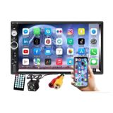 Câmera Bluetooth Com Tela De Toque De Rádio De Carro De 7 Polegadas Com Acessórios