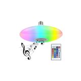 Alto-falante Bluetooth Rgb E27 Bulb Ufo Com Controle Remoto