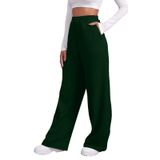 Calça De Moletom Senyentie Comfy, De Cintura Alta, Folgada Para Mulheres