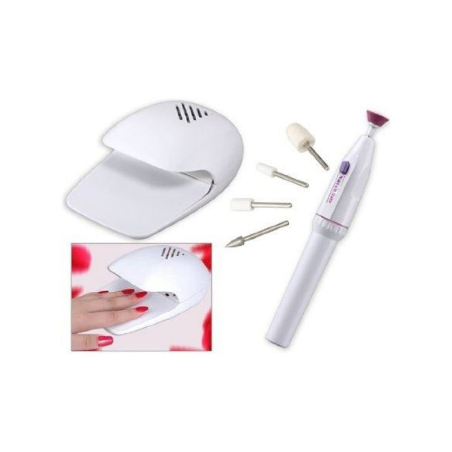 Kit De Manicure E Pedicure, Máquina De Secagem De Unhas Lathe