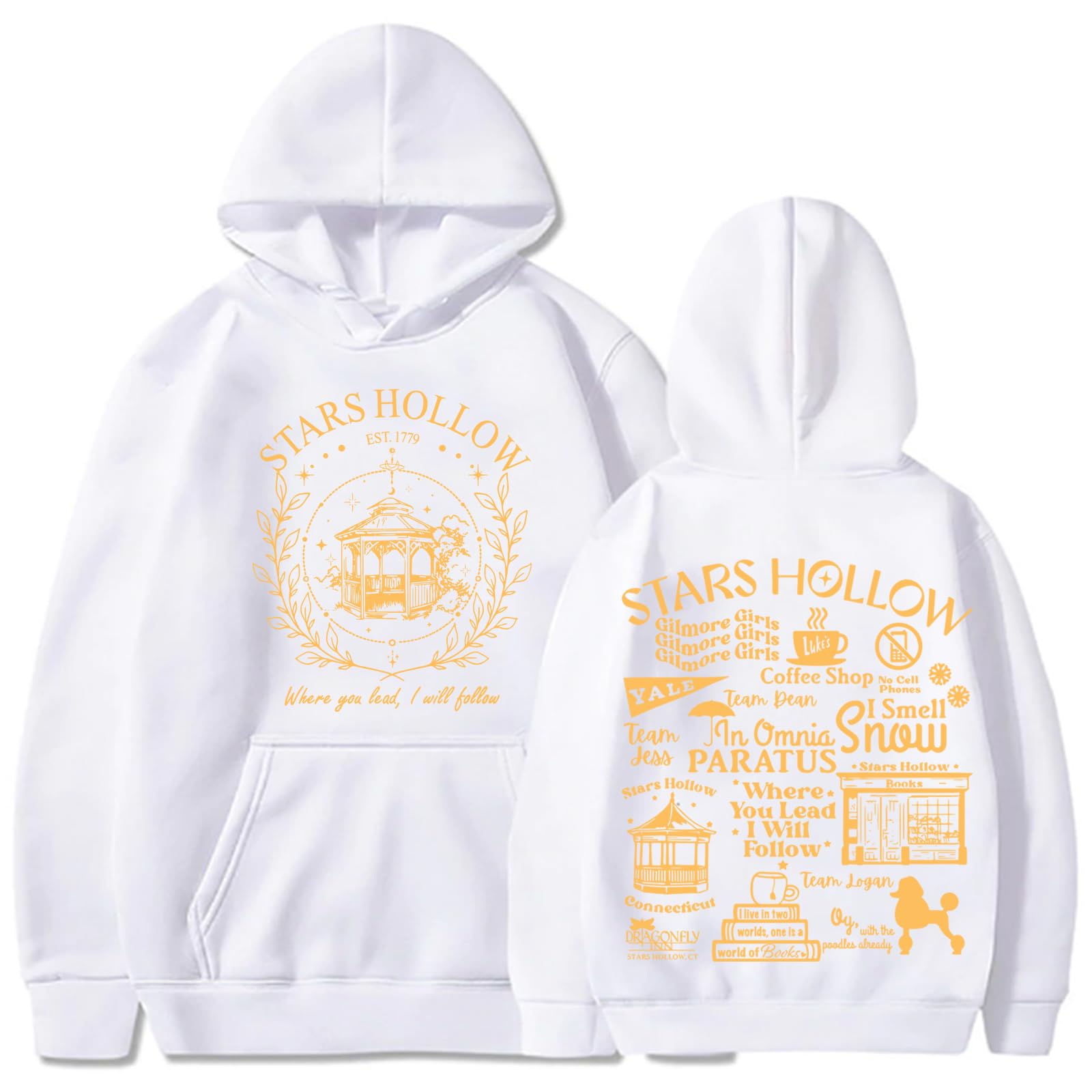 Hoodie Develtz Stars Hollow Where You Lead I Will Follow