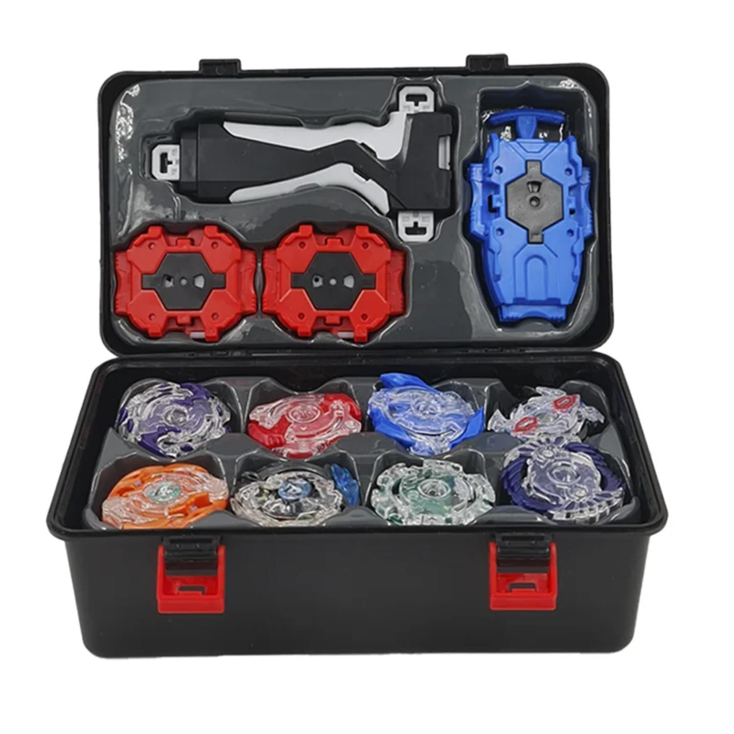 Mala De Brinquedo Bey Blade Holder Com Acessórios