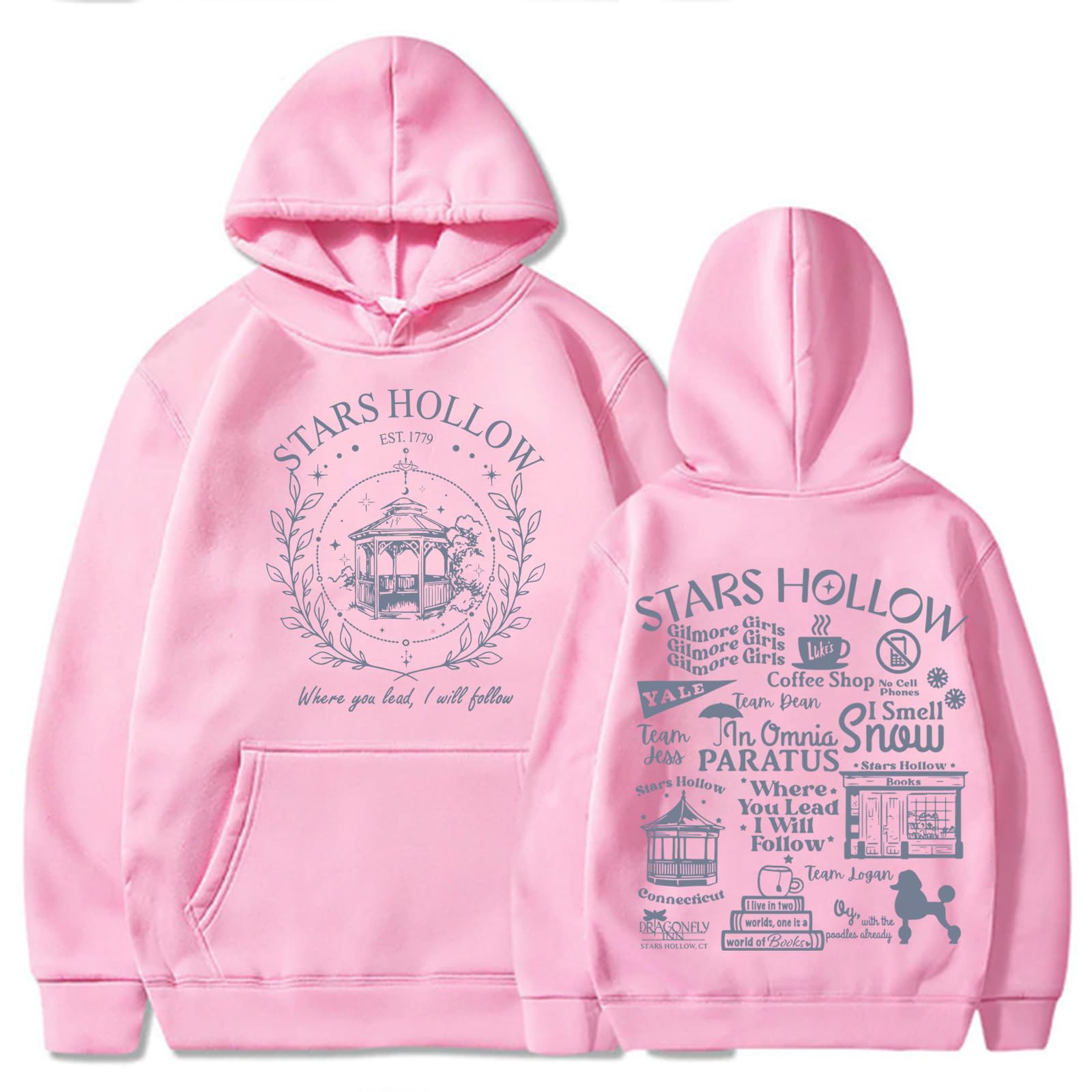 Hoodie Develtz Stars Hollow Where You Lead I Will Follow