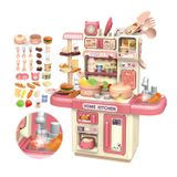 Cozinha De Brinquedo Com 32 Acessórios Com Sistema De Circulação De Água