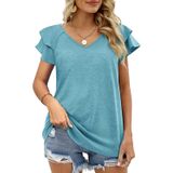 Camiseta De Moda Casual: Moda Feminina De Manga Curta E Algodão