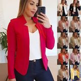 Jaqueta De Moda Feminina De Algodão Vermelho Temperamental Shift