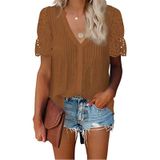 Camiseta Modal Feminina: Estilo Casual De Manga Curta Com Capa