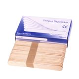 Espátula De Cera 100 Unidades De Depressor De Madeira Descartável Medic