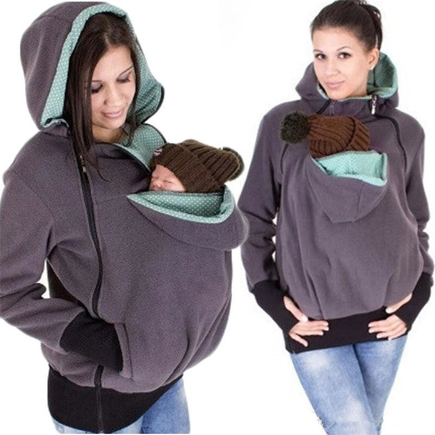 Jaqueta Baby Carrier Jacket Kangaroo Shield Cinza Escuro