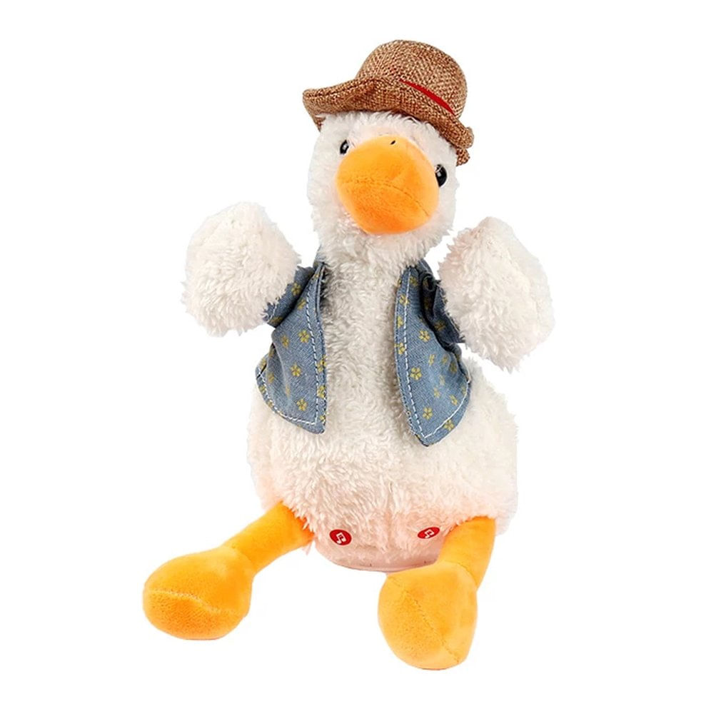 Brinquedo Elétrico De Pelúcia Talking Duck Dolls Com Carregamento Sem Fio