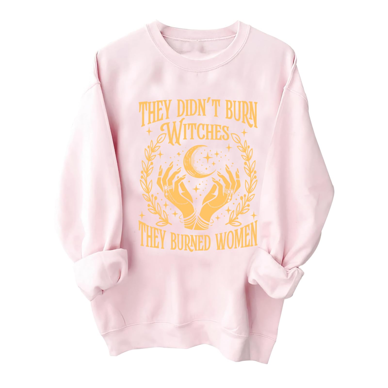 Moletom Developtz They Didn't Burn Witches Women Pink