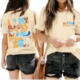 Camiseta Jielafic In My Mom Era Para Mulheres Com Estampa De Pata De Cachorro