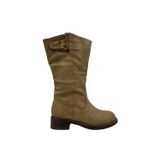 Liquidação De Botas Baixas Femininas Kakhi De 3 Cm Na Plataforma