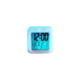 Cubo De Led De Despertador Digital Com Luz Que Muda De Cor