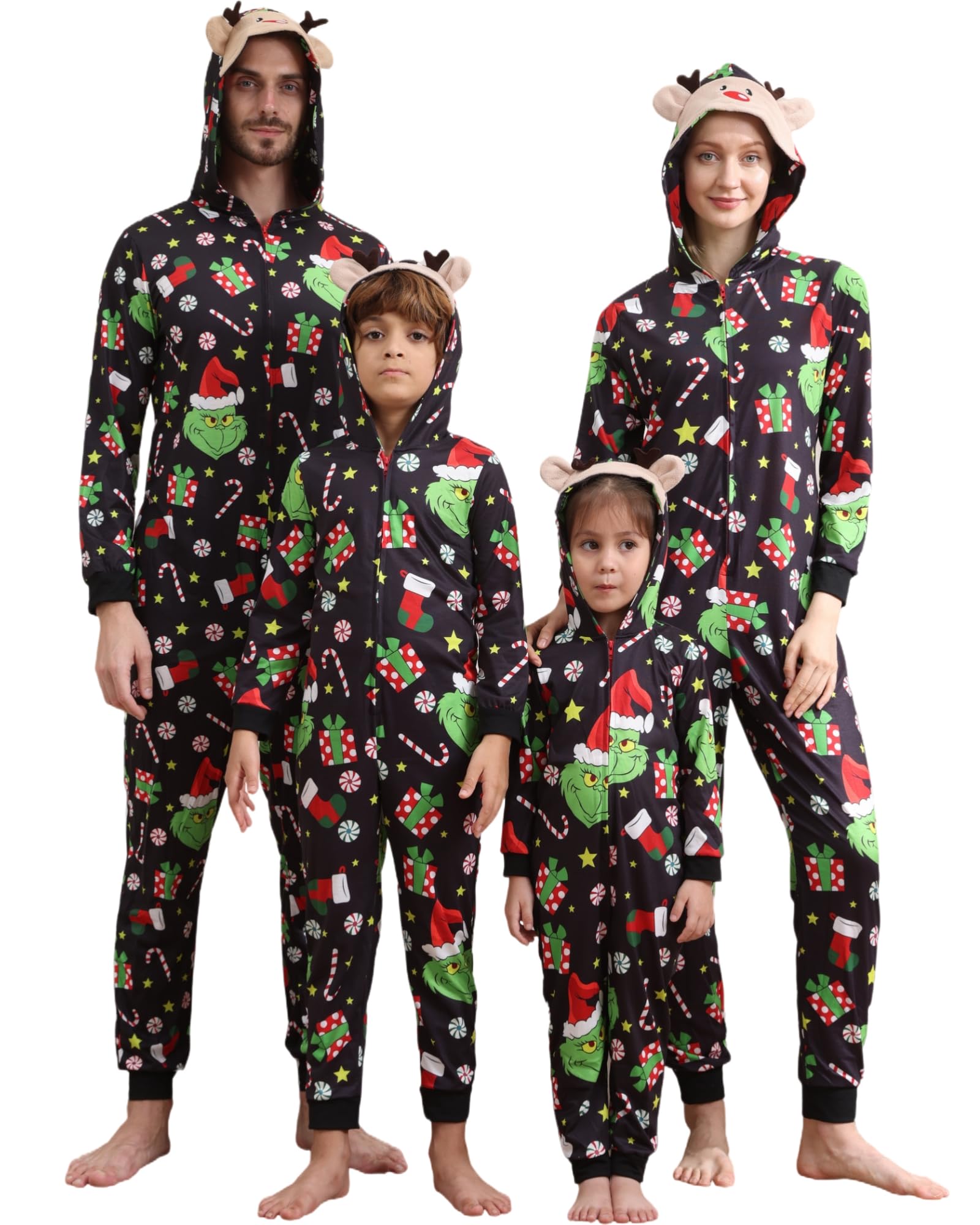 Pijama Onesie Fotn Para Adultos E Família Combinando S701