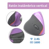 Mouse Sem Fio Recarregável 500mah 1600 Dpi G2 Roxo