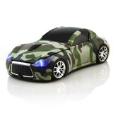 Mouse 3d Sem Fio Em Forma De Carro 2.4ghz 1600dpi Camuflage