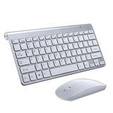 Combinação De Teclado E Mouse Sem Fio Silent Click De 2,4 Ghz