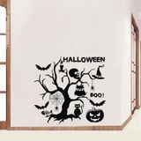 Adesivo De Parede Com Decoração De Halloween Diy Skull Pumpkin Owl