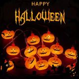 Decoração De Luzes De Halloween 5m 20 Enfeites De Abóboras Led