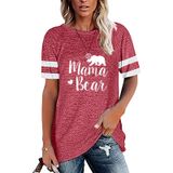 Camiseta Casual, Moda Feminina, Manga Curta, Confortável