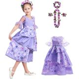 Fantasia Disney Charming Isabela Girl, Poliéster, Algodão, 2-10 Anos
