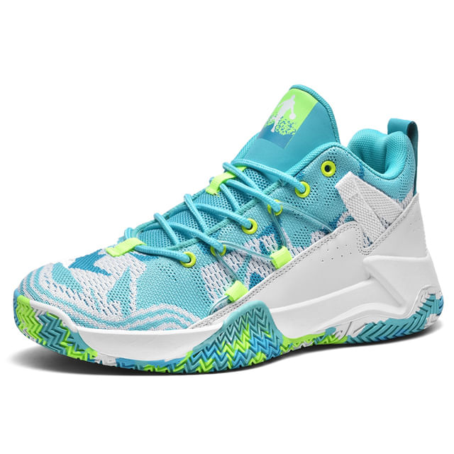 Tênis Esportivos De Basquete Para Homens High Top Purple Whi