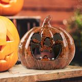 Resina De Decoração Para Suporte De Luz De Chá De Abóbora De Halloween