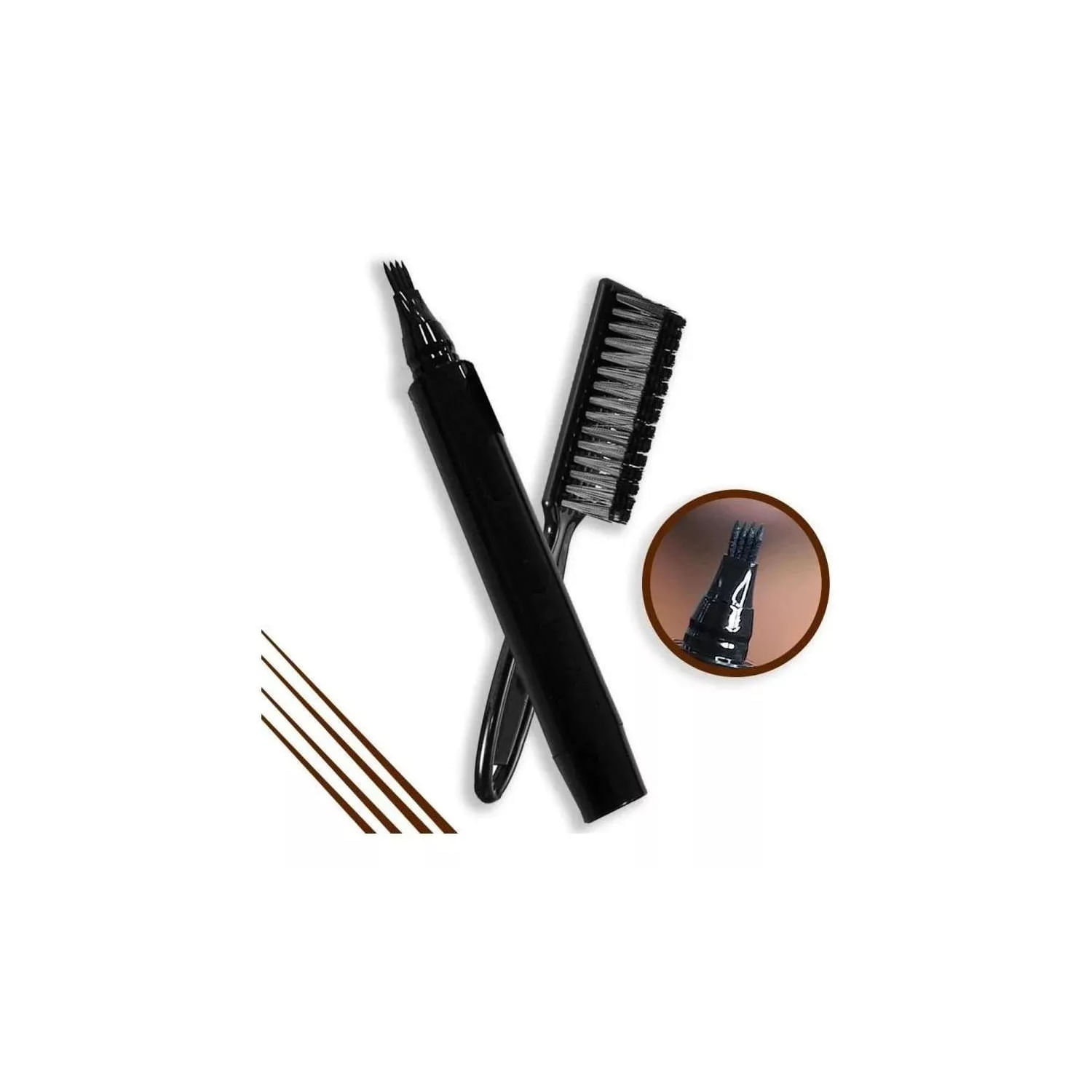 Conjunto De Canetas Marcadoras Para Preenchimento De Barba - Lápis E Pincel