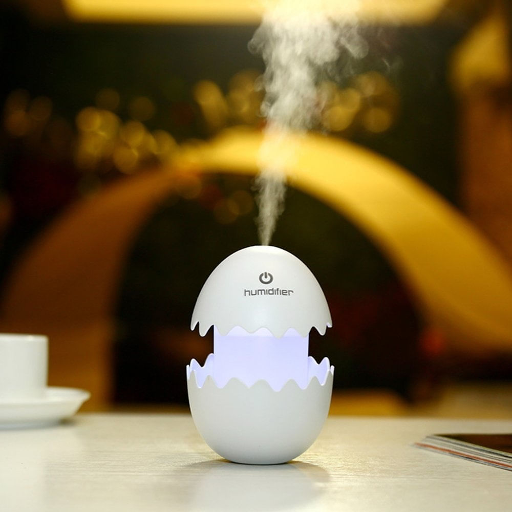 Umidificador E Difusor De Aroma Broken Egg 100ml Com Lâmpada Led