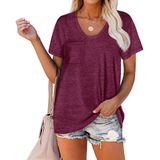 Camiseta Casual, Moda Feminina, Manga Curta, Confortável