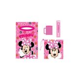 Kit De 4 Peças Para Toalheiros Infantis, Escova E Bolsa Disney Original