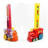 Brinquedo Eletrônico Domino Train Car Para Crianças Com 80 Blocos