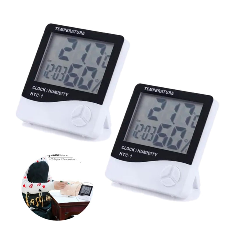 Termo-higrômetro X2 Termômetro Ambiental Digital