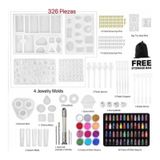 Conjunto De Moldes De Silicone 326 Para Velas De Resina, Colar, Joias