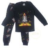 Pijamas Infantis De Algodão V006 De Manga Comprida E Calças Compridas