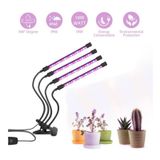 Led Grow Light 4 Tubos Para Cultivo Interno 18w