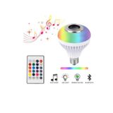 Alto-falante De Lâmpada Led Bluetooth Rgb Com Controle Remoto