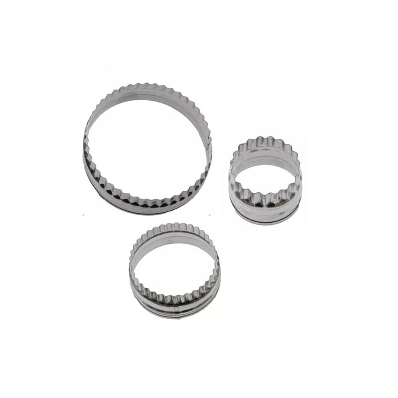 Timbal Moulds Cutter Circle Confectionery Em Aço Inoxidável