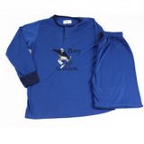 Pijamas Infantis De Algodão Com Design De Motocross De Manga Comprida