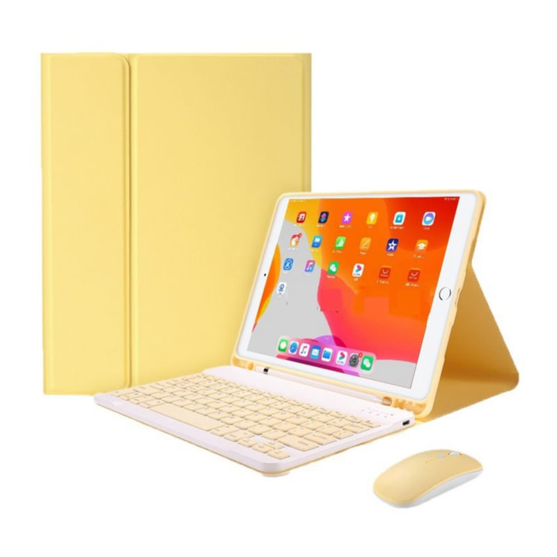 Estojo Com Teclado Bluetooth Espanhol Para Huawei Matepad 10.4