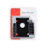 Notebook Cd De 2,5 Polegadas Para Compartimento Adaptador De Disco De 12,7 Mm Com Tampa
