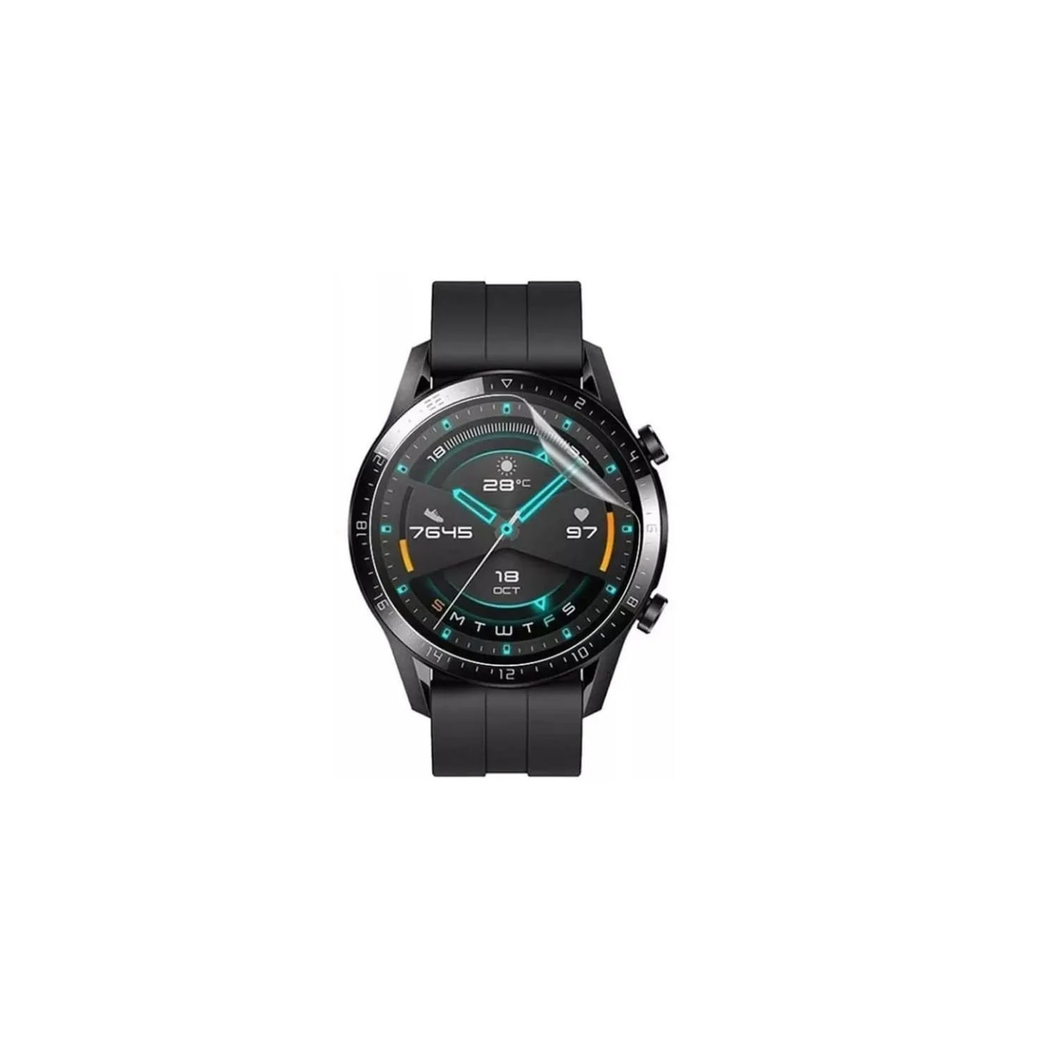 Conjunto De Filmes De Hidrogel Para Huawei Watch Gt 46mm (2 Folhas)