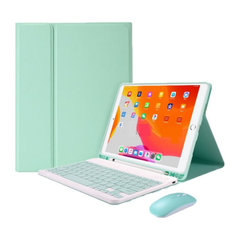 Estojo Com Teclado Bluetooth Espanhol Para Huawei Matepad 10.4