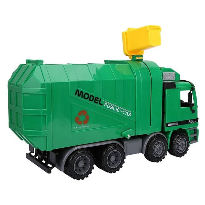 Brinquedo De Caminhão De Lixo Interativo Com Lata De Lixo Incluída