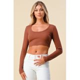 Casaco Heart Hips, Manga Comprida, Camisa Curta Feminina, Rayon E Poliéster