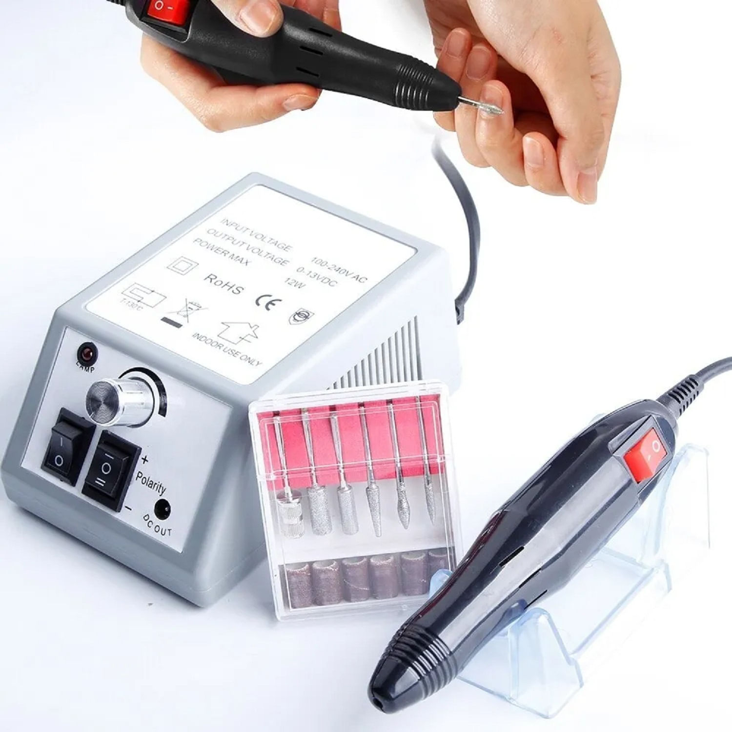 Furadeira De Unhas Acrílica Para Podologia Fácil De Usar 0-20000rpm