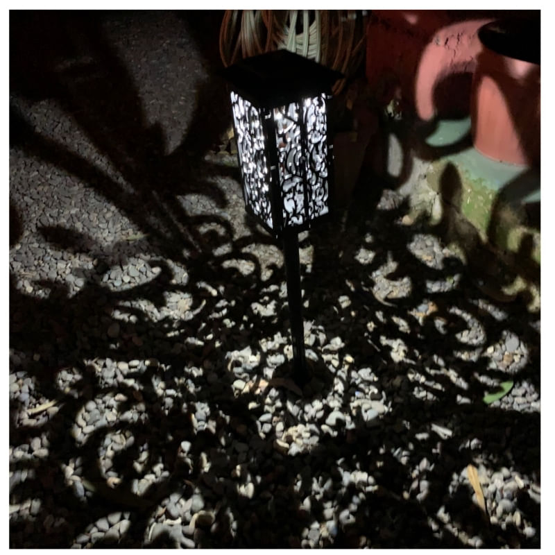 Pacote De Luz Solar De Jardim X2 Led À Prova D'água Com Autonomia De 6-8h