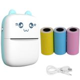 Impressora Térmica Mini Portátil + 3 Rolos De Papel Adesivo